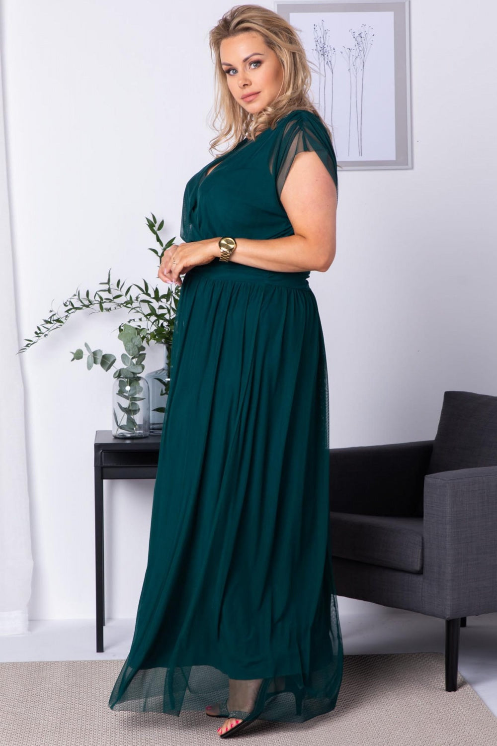 Vestido talla grande modelo 175251 Karko