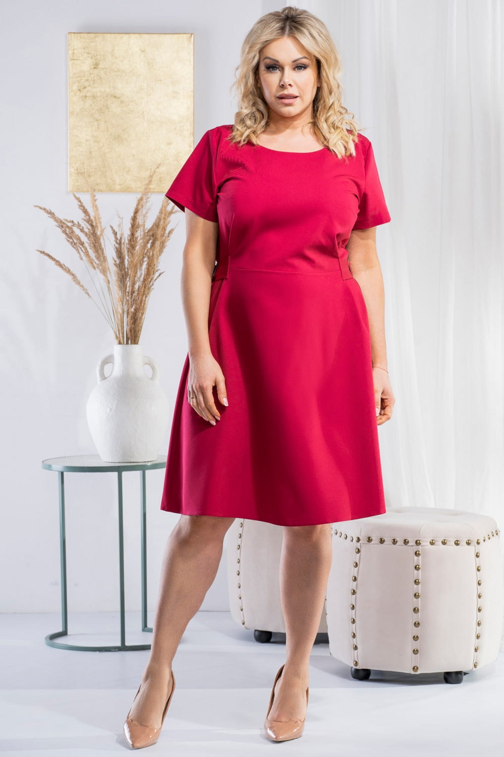Vestido talla grande modelo 178532 Karko