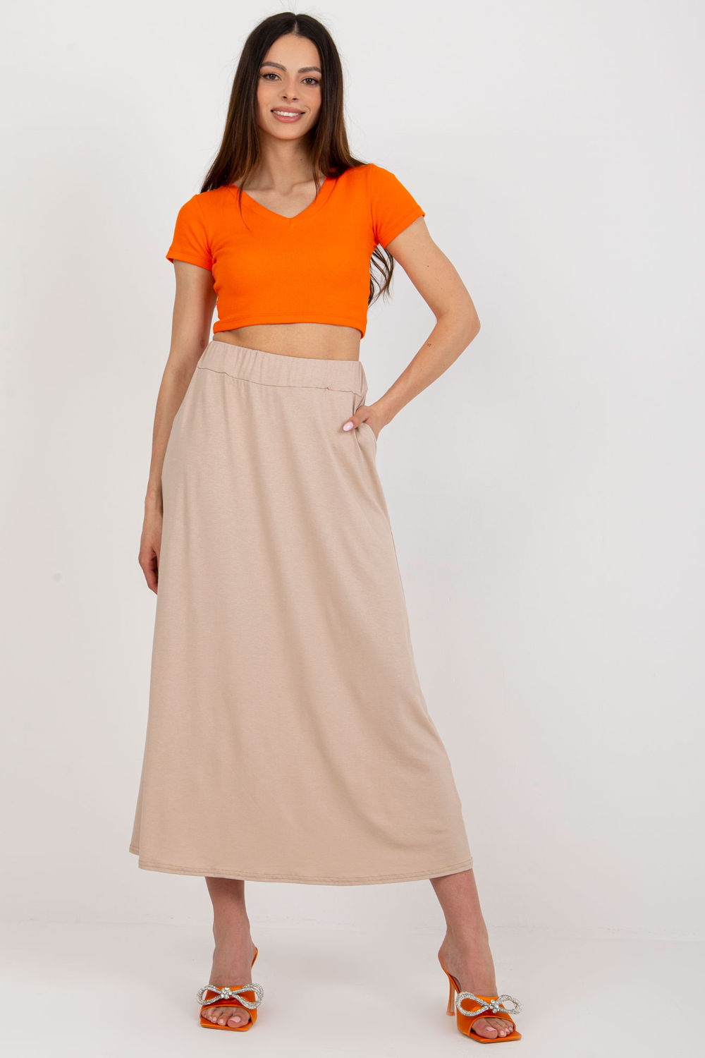 Falda larga modelo 180214 Rue Paris