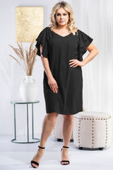 Vestido talla grande modelo 180442 Karko