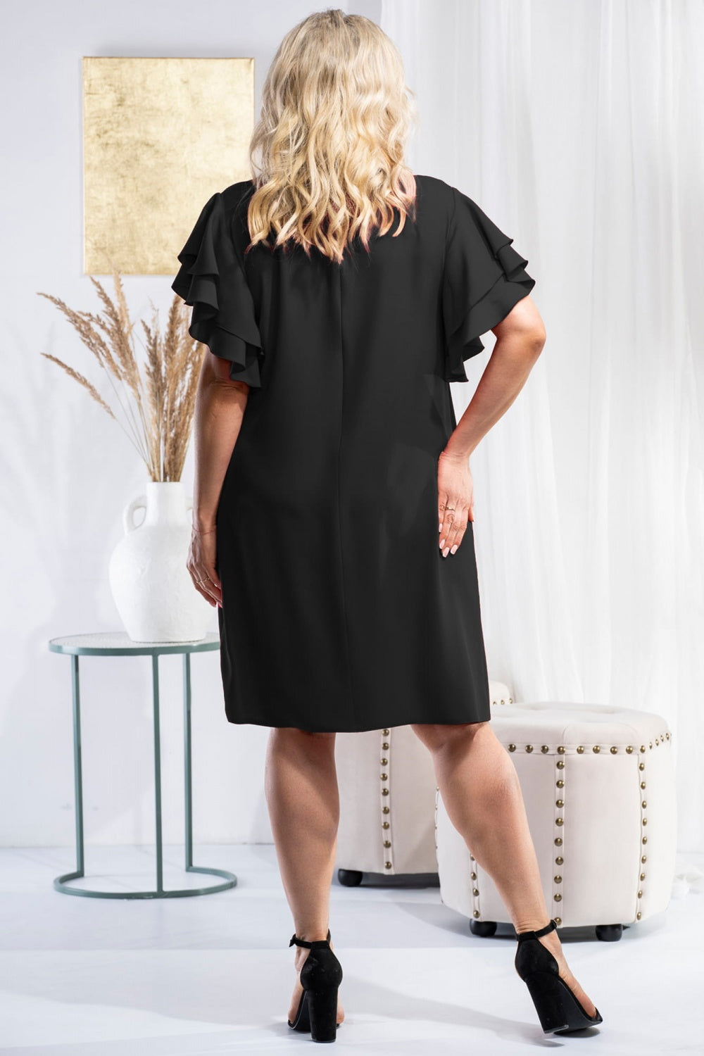 Vestido talla grande modelo 180442 Karko