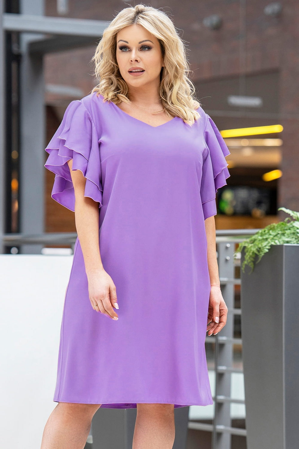 Vestido talla grande modelo 180444 Karko
