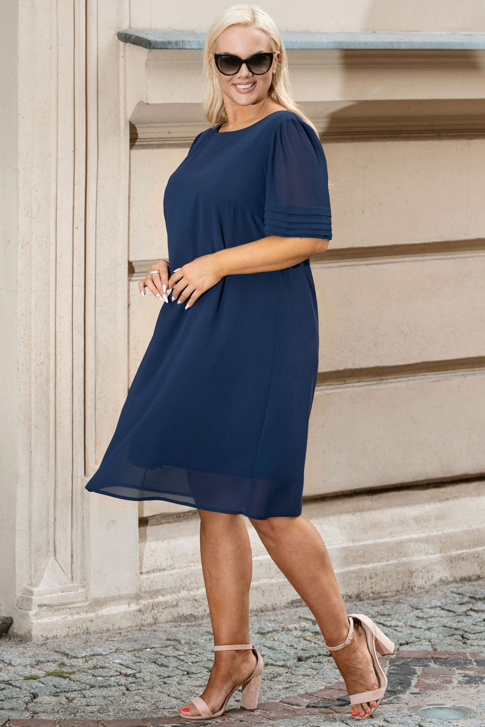 Vestido talla grande modelo 180452 Karko