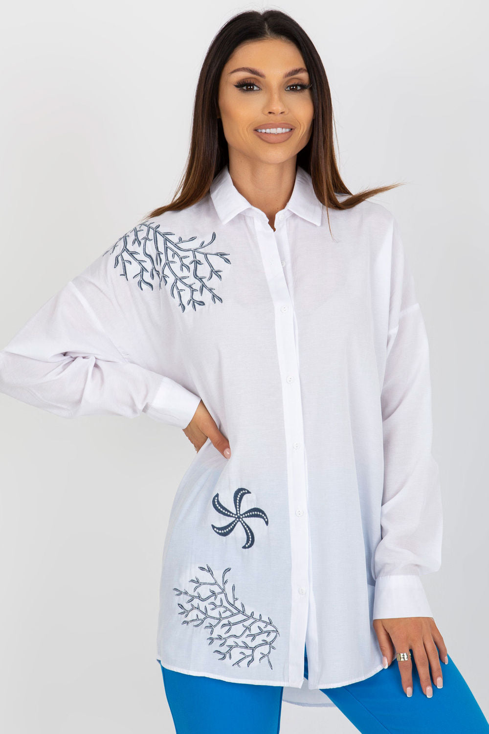 Camisa manga larga modelo 181627 Factory Price