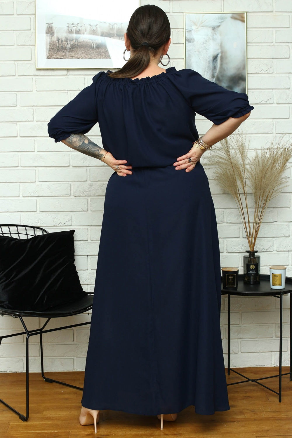 Vestido talla grande modelo 182178 Karko
