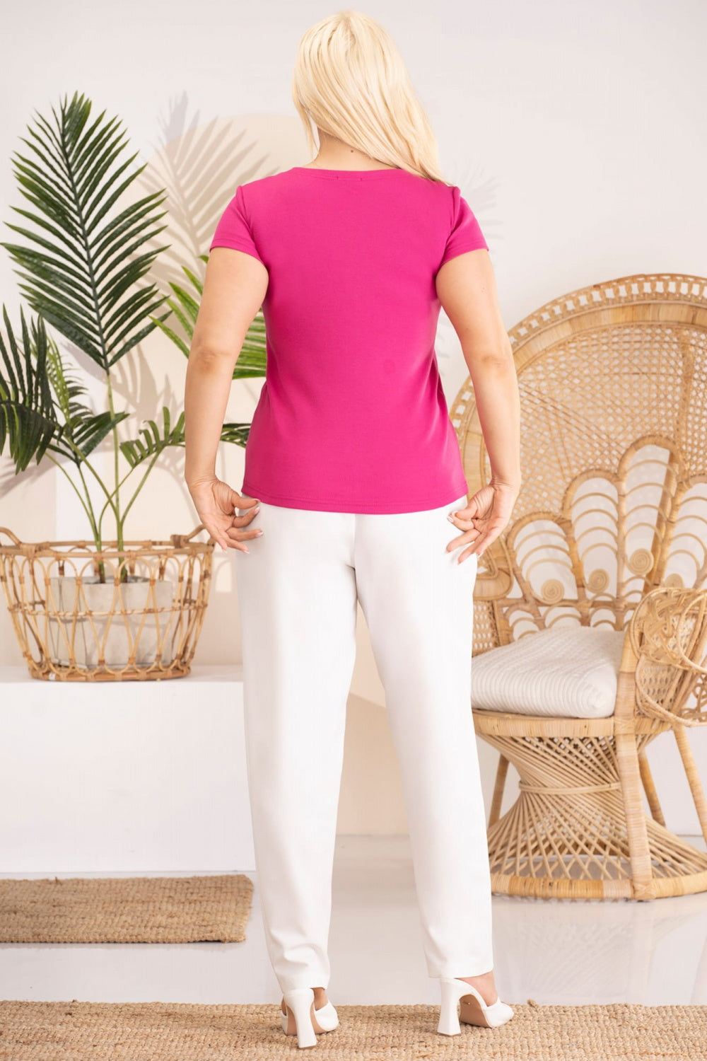 Blusa talla grande modelo 182189 Karko