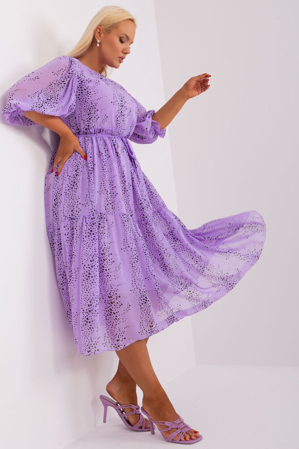 Vestido talla grande modelo 182292 Lakerta