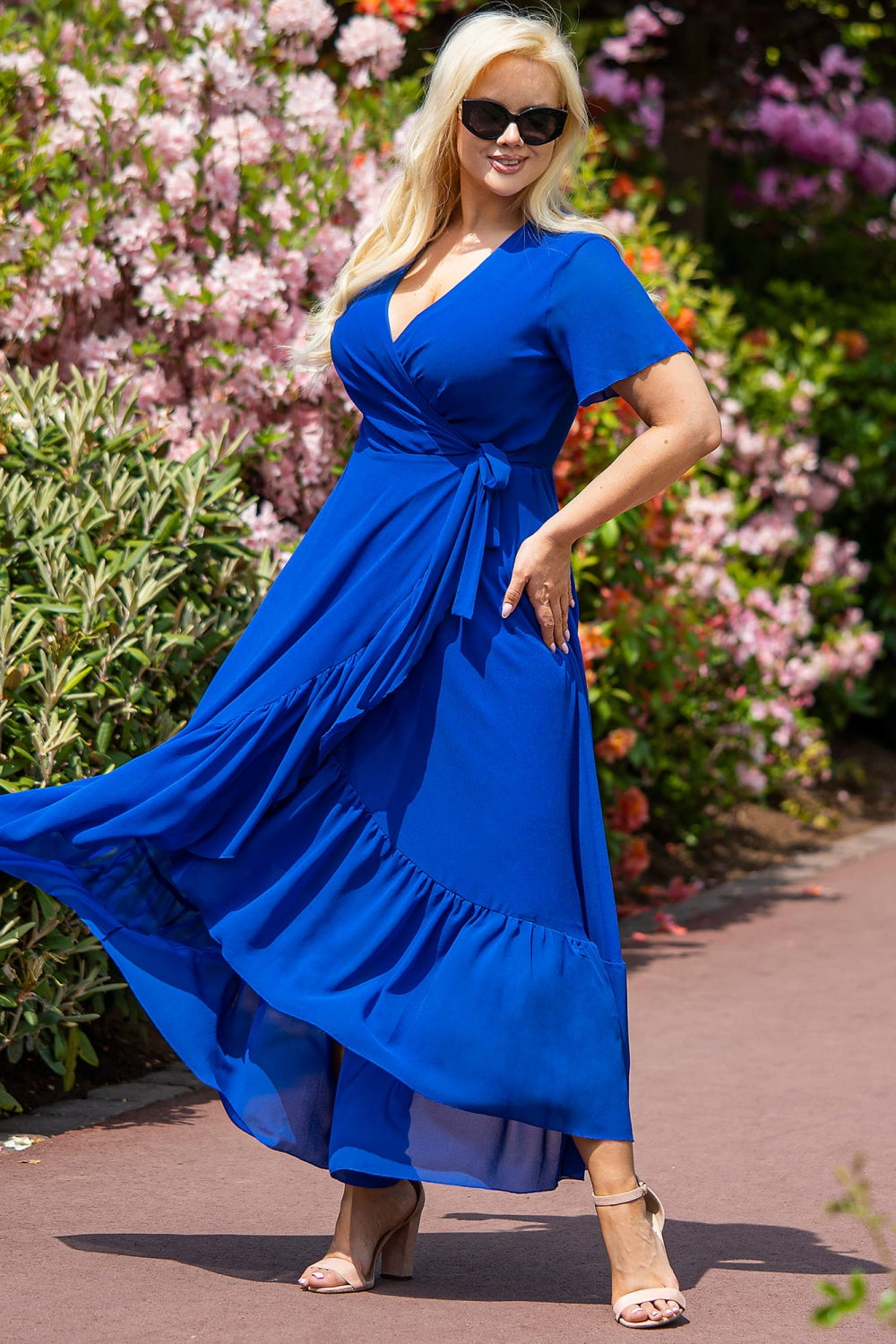 Vestido talla grande modelo 183279 Karko