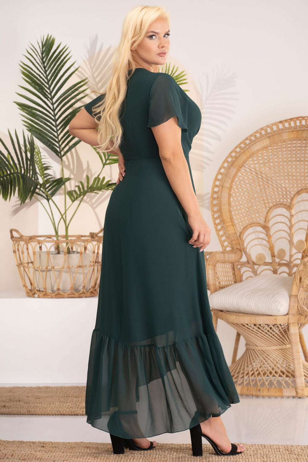 Vestido talla grande modelo 183280 Karko