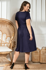 Vestido talla grande modelo 183285 Karko