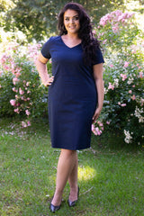 Vestido talla grande modelo 183311 Karko
