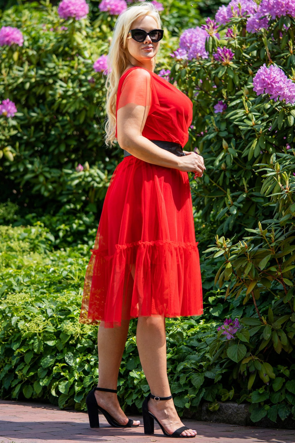 Vestido talla grande modelo 183329 Karko