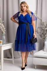 Vestido talla grande modelo 183332 Karko