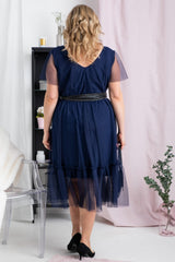 Vestido talla grande modelo 183333 Karko