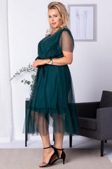 Vestido talla grande modelo 183335 Karko