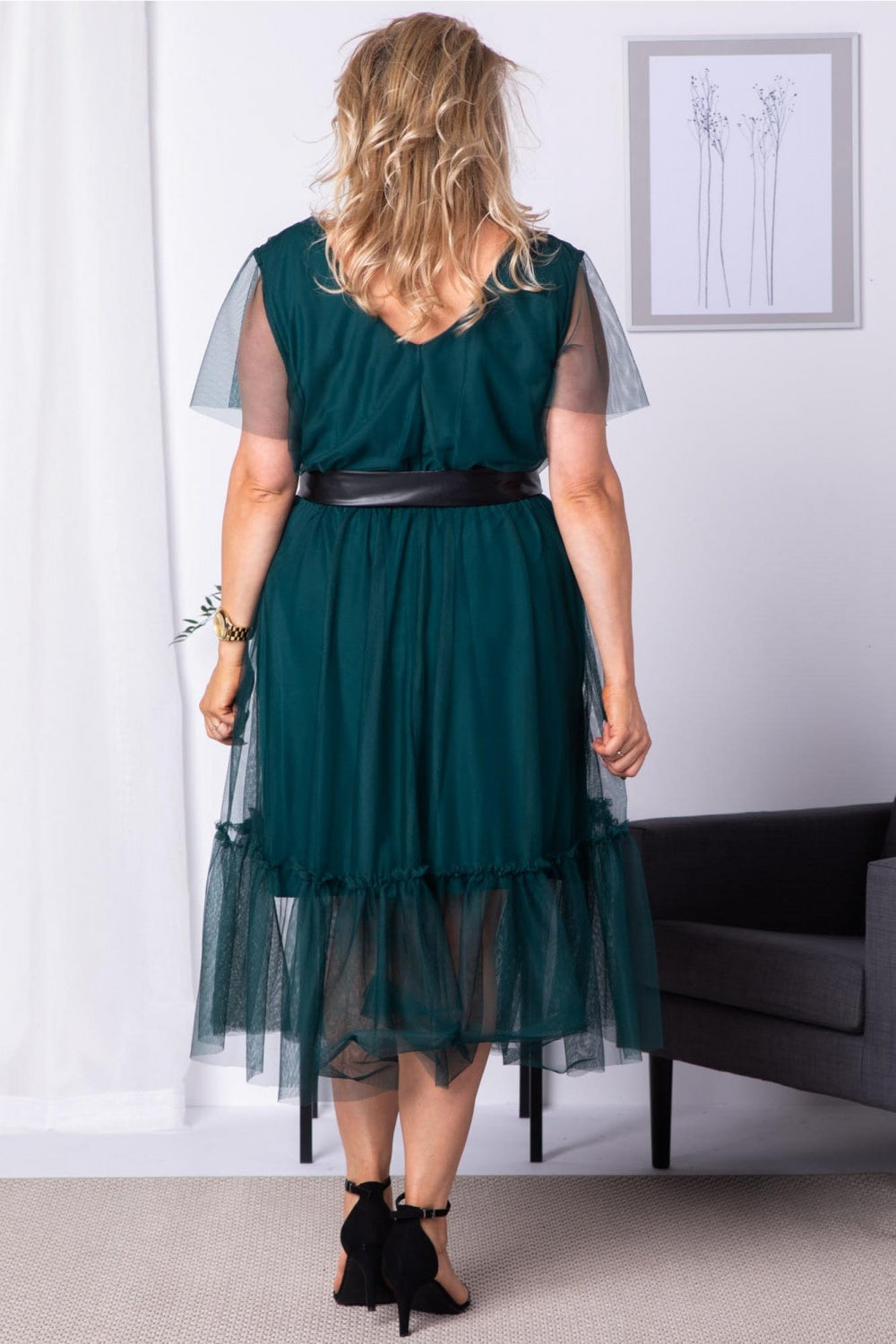 Vestido talla grande modelo 183335 Karko