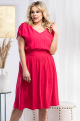 Vestido talla grande modelo 183386 Karko
