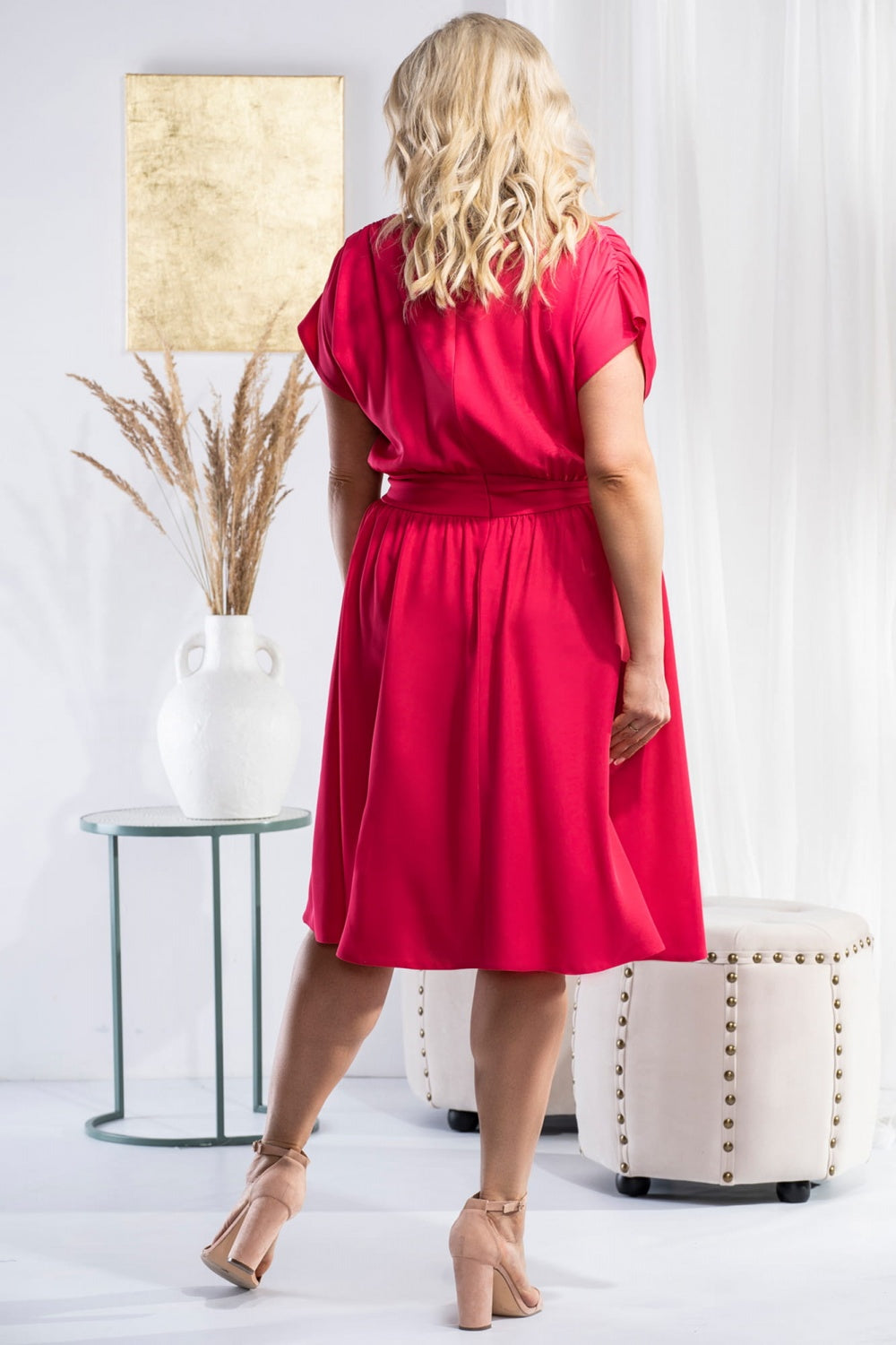 Vestido talla grande modelo 183386 Karko