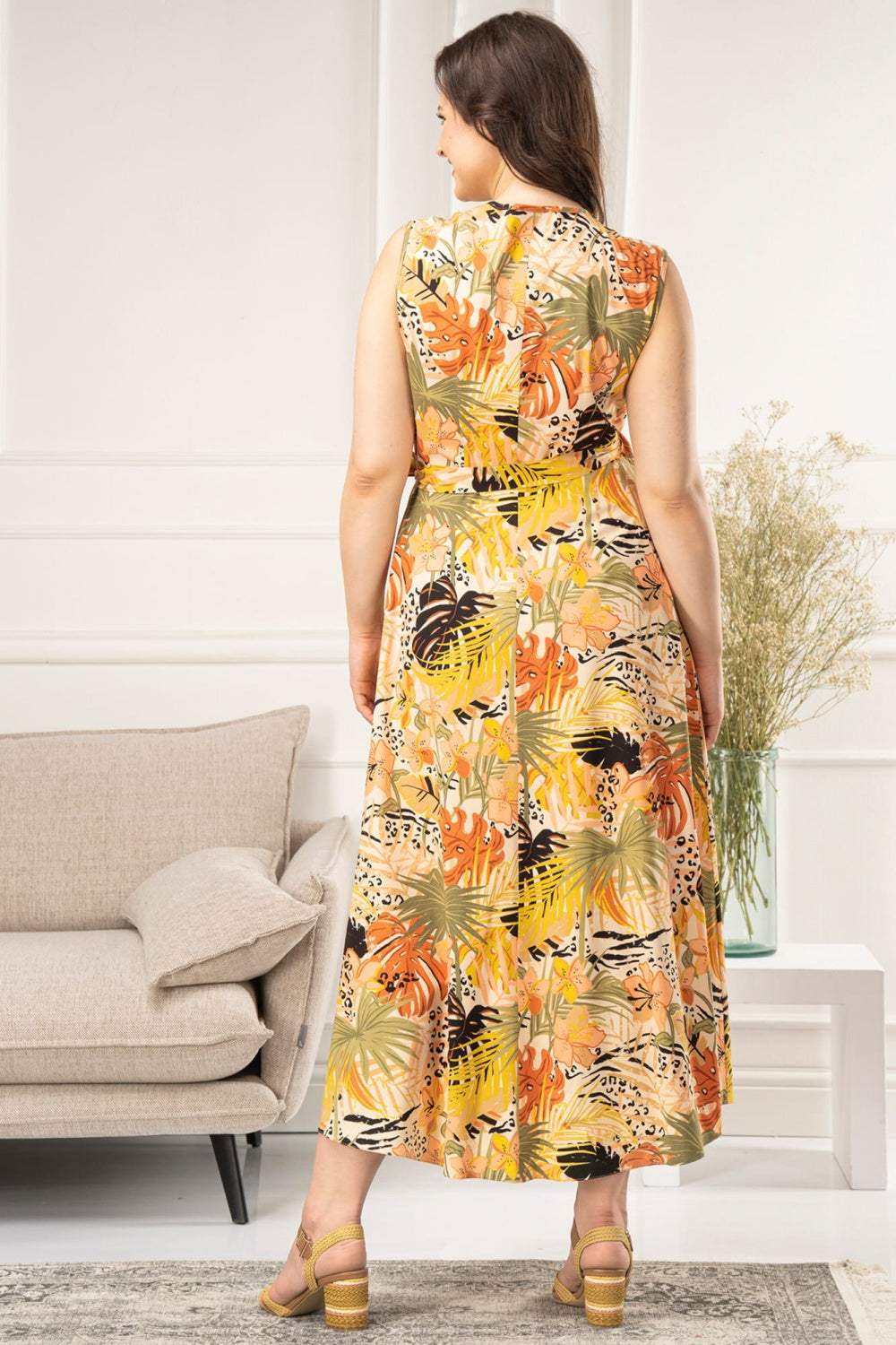 Vestido talla grande modelo 183403 Karko