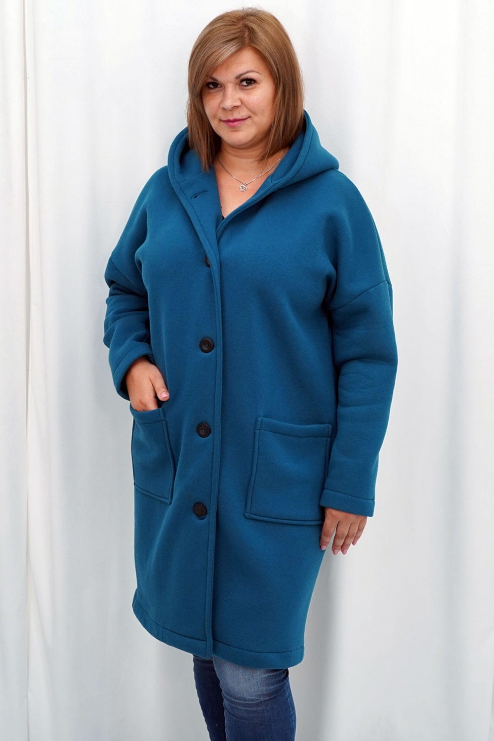 Abrigo talla grande modelo 184905 Karko