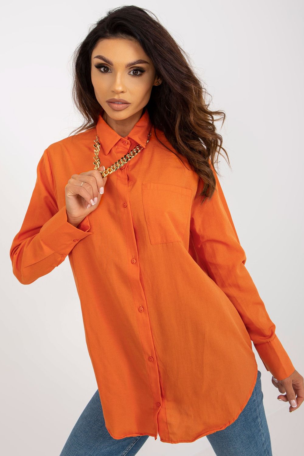 Camisa manga larga modelo 184961 Precio de Fábrica