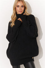 Jersey de cuello alto modelo 185989 Makadamia
