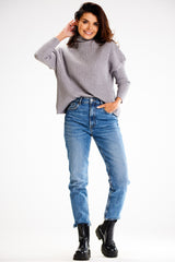 Jersey de cuello alto modelo 187122 awama