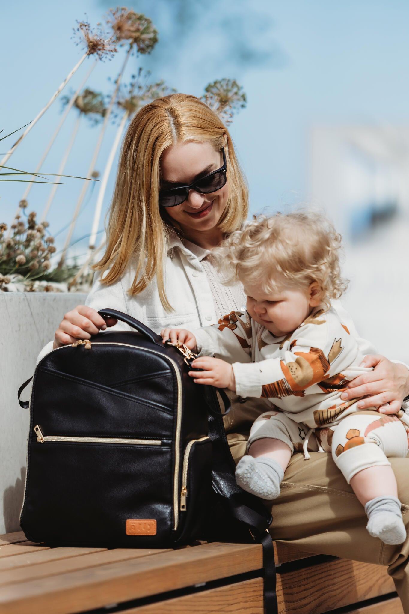 Mochila Pequeña para Pañales – Espresso - ZYOUNAT Boutique