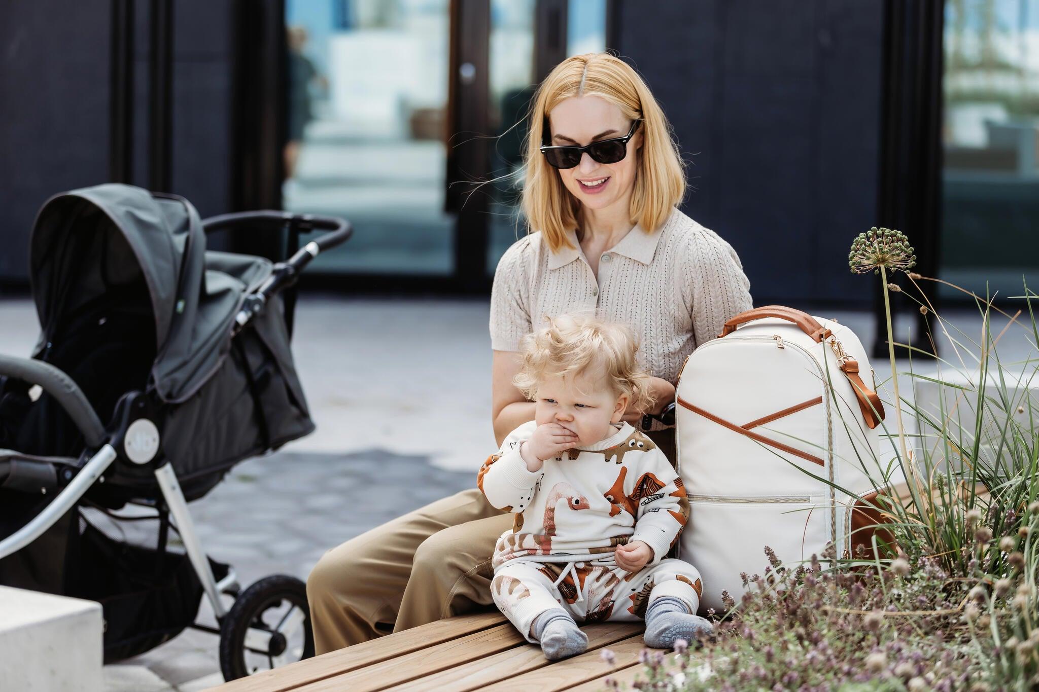 Mochila Grande para Pañales – Cappuccino - ZYOUNAT Boutique