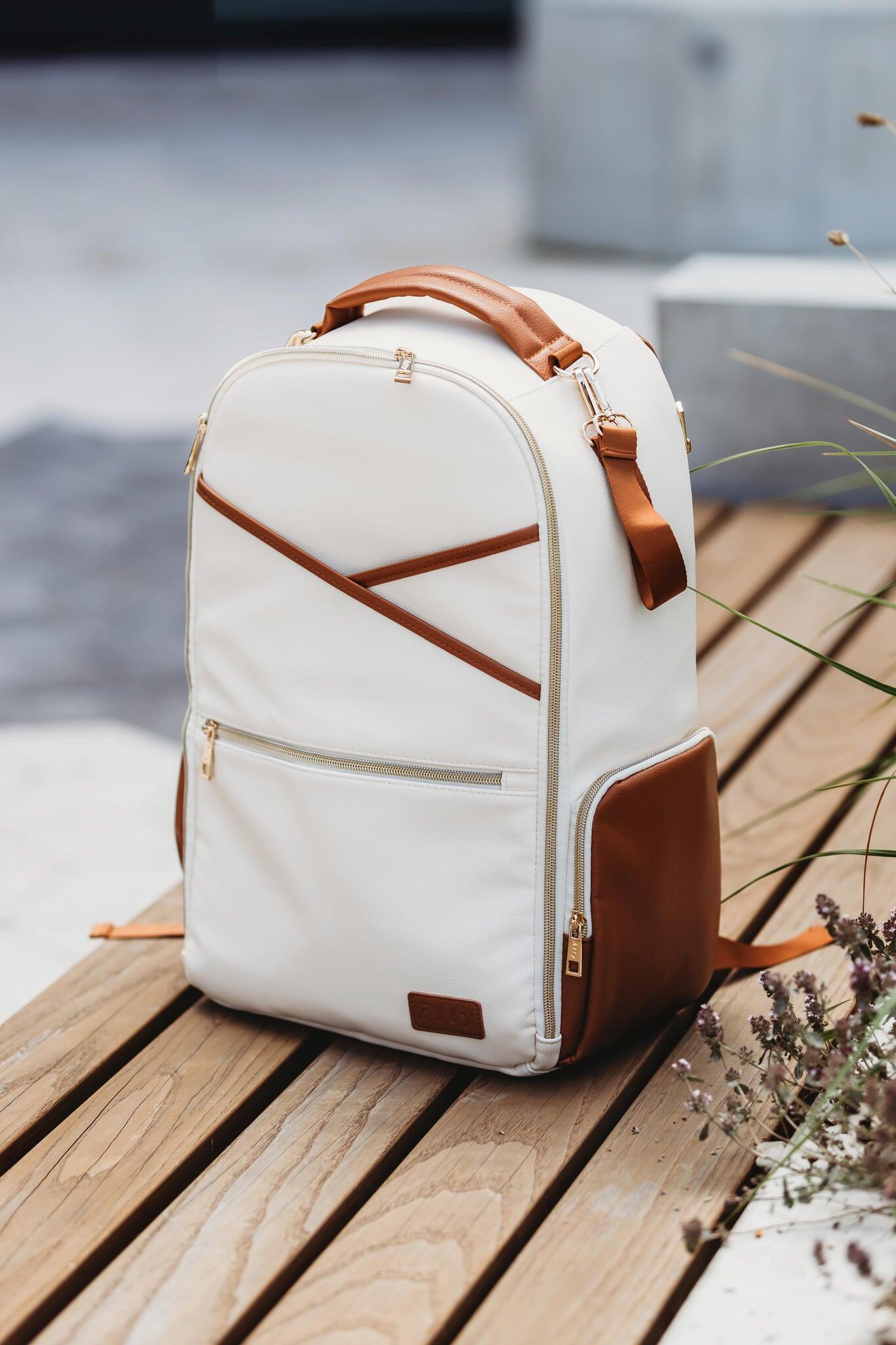 Mochila Grande para Pañales – Cappuccino - ZYOUNAT Boutique