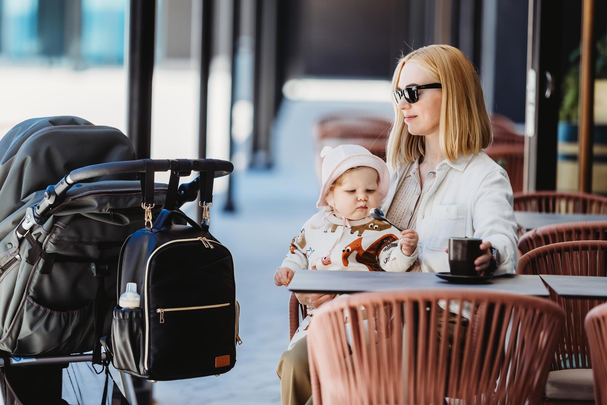 Mochila Pequeña para Pañales – Espresso - ZYOUNAT Boutique