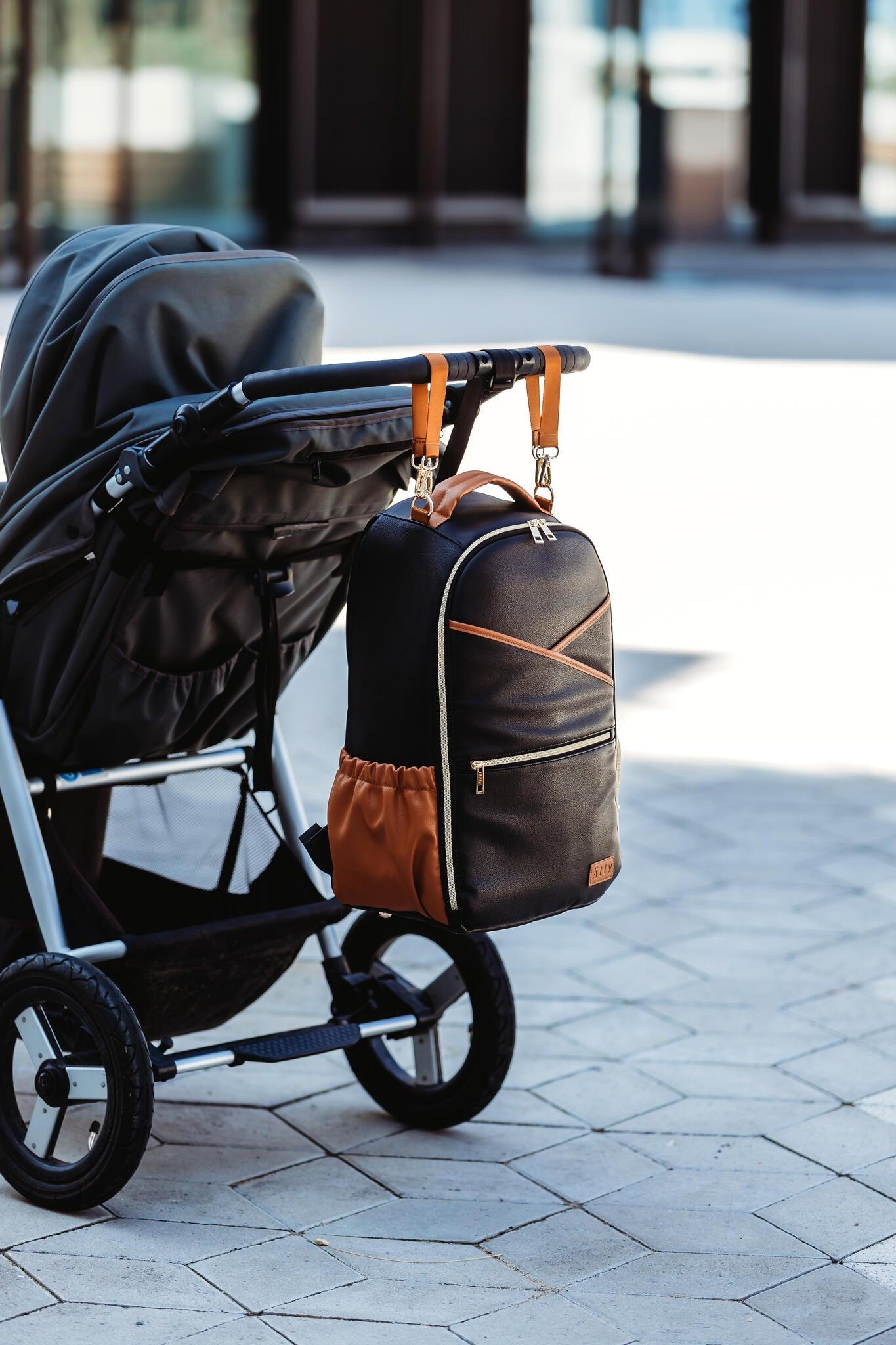Mochila Grande para Pañales – Black Coffee - ZYOUNAT Boutique