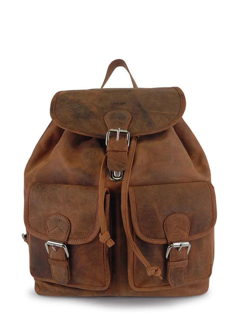 Mochila de Cuero NK 1910 - Marrón - ZYOUNAT Boutique