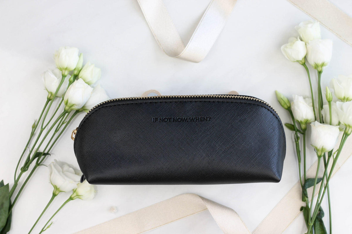 Estuche de Lápices IF NOT NOW, WHEN? - Negro - ZYOUNAT Boutique