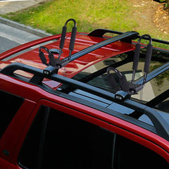 Set de 4 Soporte para Kayak para Portaequipajes de Coche con 4 Correa de Seguridad