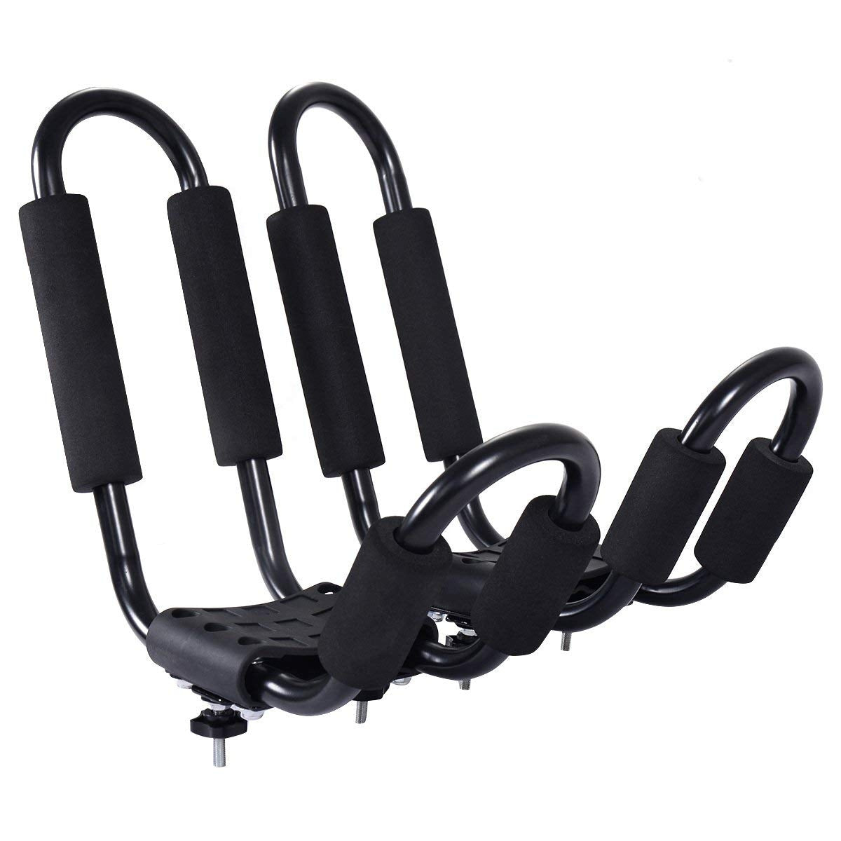 Set de 4 Soporte para Kayak para Portaequipajes de Coche con 4 Correa de Seguridad