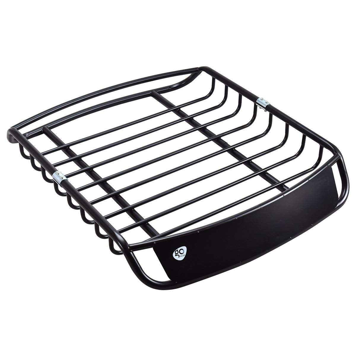 Baca de Coche Vehículo Metal Universal Portaequipajes Techo de Automóvil para Transporte 120 x 98 x 17 cm Negro