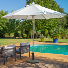 Base de Resina para Sombrilla Φ38/48mm Resistente Soporte Redondo para Paraguas de 10 kg para Jardín Playa Piscina Bronce