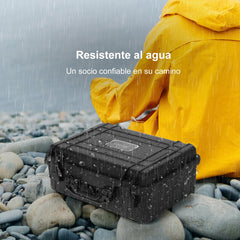 Caja Dura Impermeable Portátil para Exteriores con Encarte de Espuma Personalizable para Aparatos Electrónicos y Cámaras 34 x 31 x 16 cm