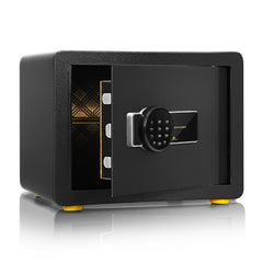 Caja Fuerte en Acero Caja de Seguridad Electrónica con Teclado Numérico y Digitales para Casa Oficina Empresa Negro 40 x 30 x 31 cm
