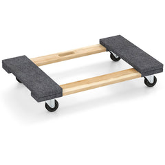 Carrito de Transporte con 4 Ruedas Carga 450 kg Plataforma de Carga para Mover Muebles Herramienta de Transporte 77 x 47 x 15,5 cm Gris