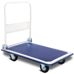 Plataforma Carro Plegable Carga Máxima 300 kg Carro de Transporte Carretilla de Mano 60 x 90 cm