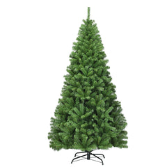 1,8m Árbol de Navidad con 1000 Ramas Bisagras y Base de Metal Resistente Ideal para Casa Oficina Tiendas Hoteles