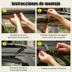 Cofre de Techo para Coche 600L Bolsa de Carga para Techo de Coche Impermeable Bolsa de Portaequipajes para Vehículos con 10 Correas Amarillo
