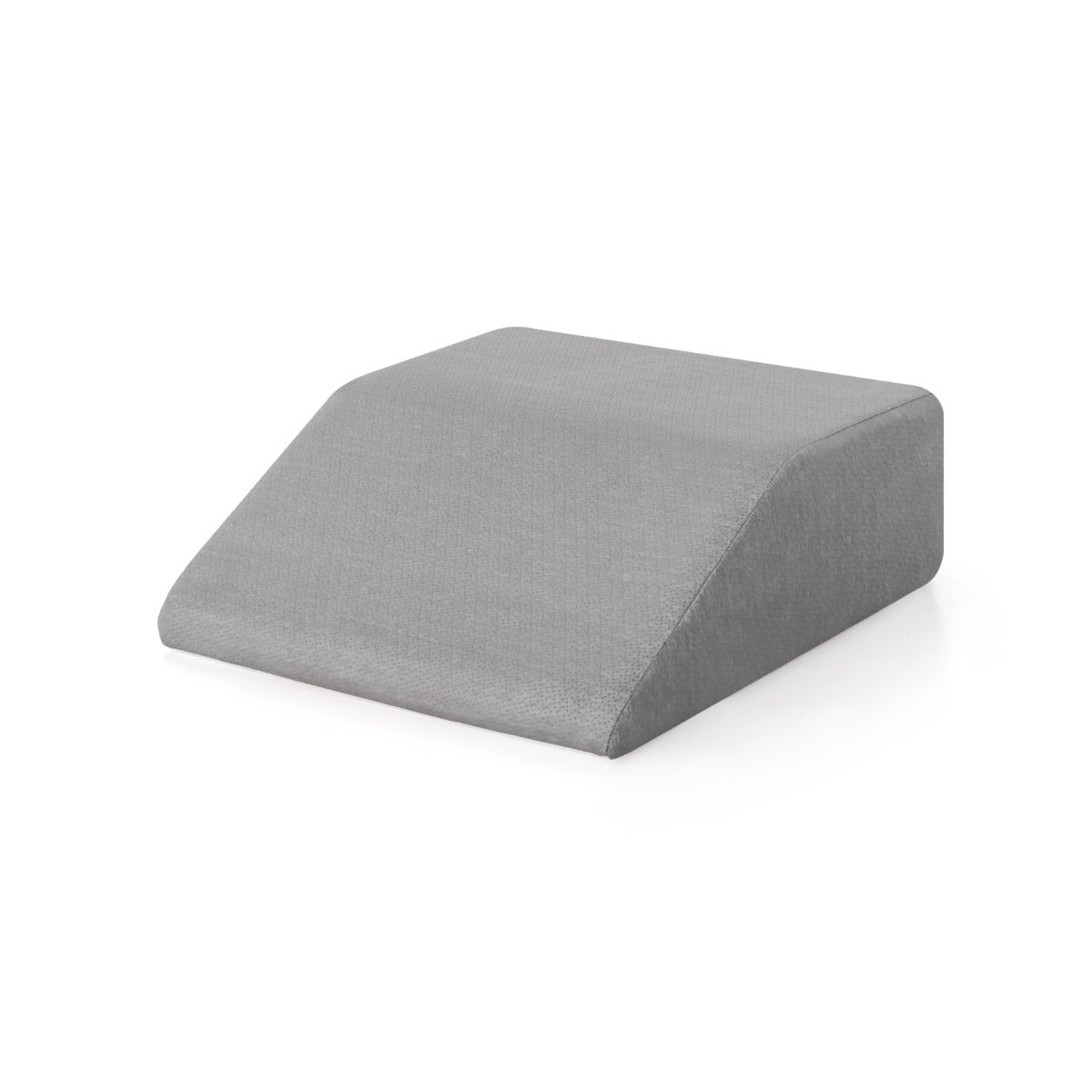 Cojín de Cuña para Elevar Pierna de Espuma Memoria Revestimiento Transpirable Desmontable para Dormir Leer Embarazo 60 x 54,5 x 20 cm Gris