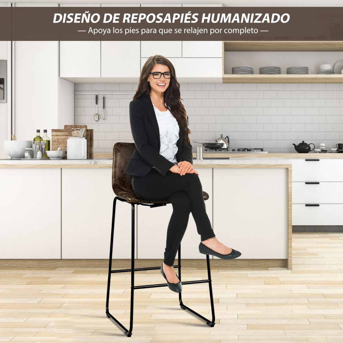 Juego de 2 Taburetes Alto Mostrador de Terciopelo Sintético con Patas de Metal Reposapiés Vintage para Cocina Bar 49 x 47 x 102 cm Dorado