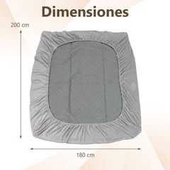 Protector de Colchón King Cubierta de Colchón de Lujo de Terciopelo Súper Suave con Bolsillo Funda de Colchón Acogedora