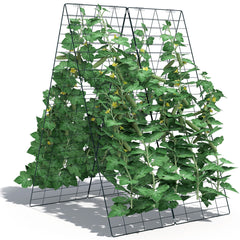 Enrejado de 2 Piezas para Pepinos Soporte para Plantas Trepadoras Verdura Fruta Enrejado para Jardín Invernadero Balcón