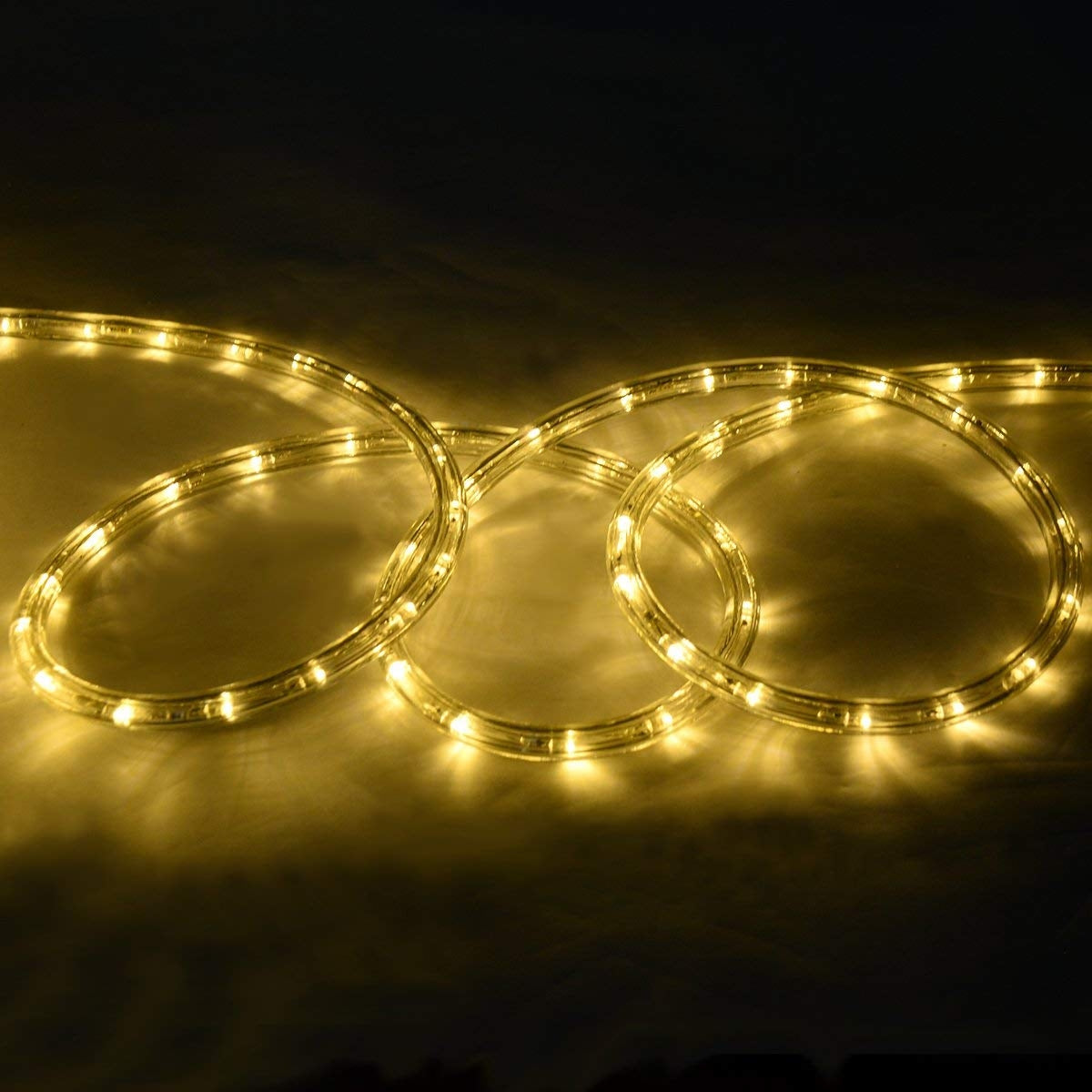 10M Luz Manguera 360 LED Luces de Navidad Fiesta Jardín Hogar Decoración Beige