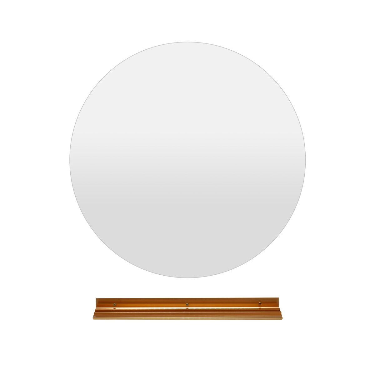 60 cm Espejo LED Redondo de Pared de Baño Espejo de Tocador Iluminado con Luz Regulable Continua 3 Colores Desempañado Automático Memoria